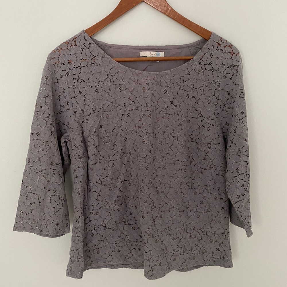 Women’s Boden Lavender Floral Blouse